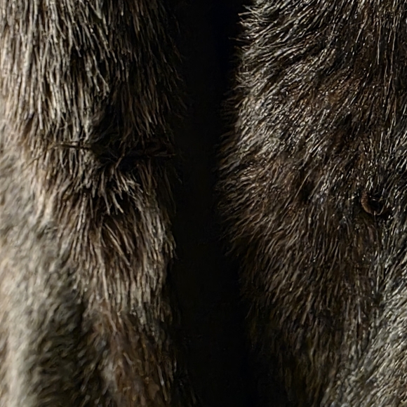 Chic Dark Gray Teddy Jacket - Picture 3 of 5